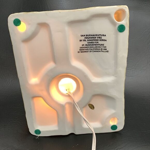 Mervyns California Mission San Buenaventura 1998 Vintage Lighted Christmas - Picture 6 of 13